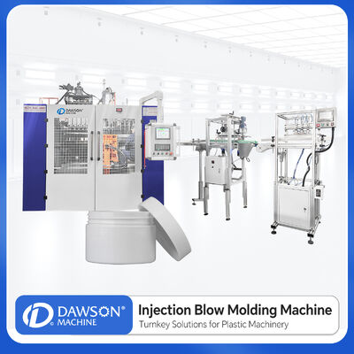acheter Machine de moulage par soufflage à extrusion à cinq têtes de matériau à station unique pour canisters en HDPE à bouche large online manufacture