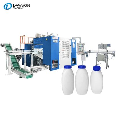 acheter 540 ml machine à moulage par soufflage à extrusion à tête double à double station pour bouteilles de poudre pour bébé online manufacture