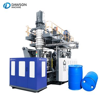 buy Machine de moulage par soufflage de fûts en HDPE à double anneau automatique de 200 L, machine de fabrication de fûts en plastique pour l'industrie chimique online manufacture