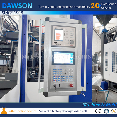 Machine automatique de moulage par soufflage de 20 litres de fûts en plastique, machine de fabrication de canettes en plastique, machine de moulage par soufflage par extrusion