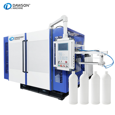 Machine de moulage par soufflage par extrusion à quatre têtes de filière et double poste, HDPE 500ml 900ml
