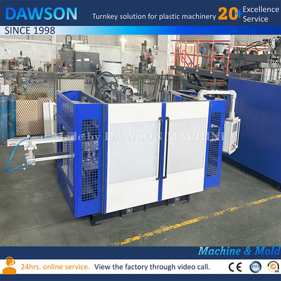 Machine de moulage par soufflage par extrusion à quatre têtes de filière et double poste, HDPE 500ml 900ml