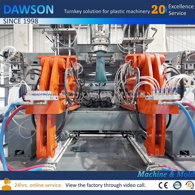 130 Kg Per Hour Output Extrusion Blow Molding Machine For HDPE 5L Jerrycan High Speed Plastic Manufacturing