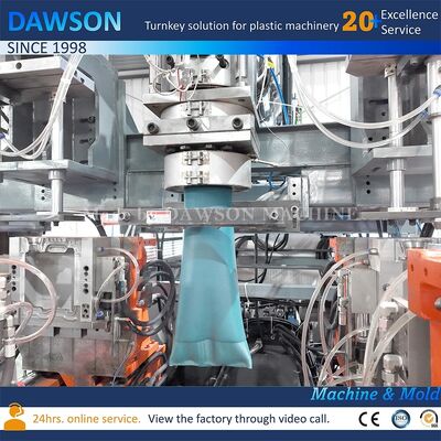 130 Kg Per Hour Output Extrusion Blow Molding Machine For HDPE 5L Jerrycan High Speed Plastic Manufacturing