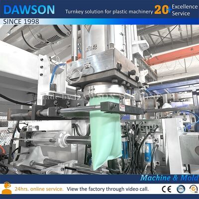 Machine de moulage par extrusion-soufflage entièrement automatique de bidons en plastique de 20 litres, force de serrage de 270 kilonewtons, plateau de moule de 660 millimètres