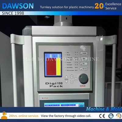 Machine de moulage par soufflage par extrusion automatique pour plastique PEHD avec une capacité de production de 130 kg/h