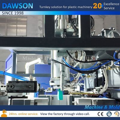 Machine automatique de moulage par soufflage avec puissance de chauffage de 8 kW pour des pots HDPE à large bouche résistants aux produits chimiques de 1L-5L