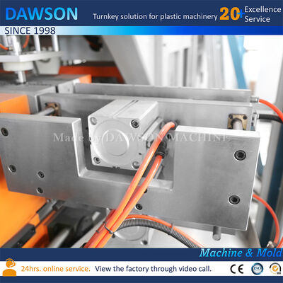 Machine de moulage par soufflage pour bouteilles de détergent à lessive en HDPE de 5 L entièrement électrique, extrusion-soufflage à trois filières
