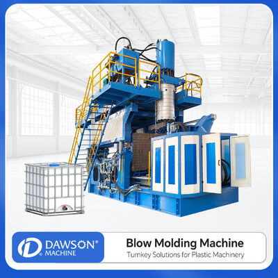 Machine de moulage par soufflage par extrusion de capacité 1000L avec conception de tête d'accumulateur pour la production de réservoirs IBC à haute productivité