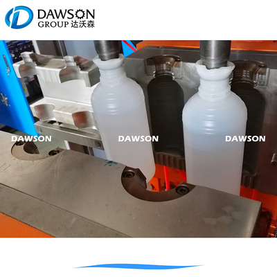 chaîne de production en plastique de bouteille d'huile de lubrification de HDPE de 2L 4L double machine de soufflage de corps creux d'extrusion de vis de la référence 75mm